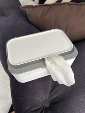 Grey Wipe Dispenser with Dust